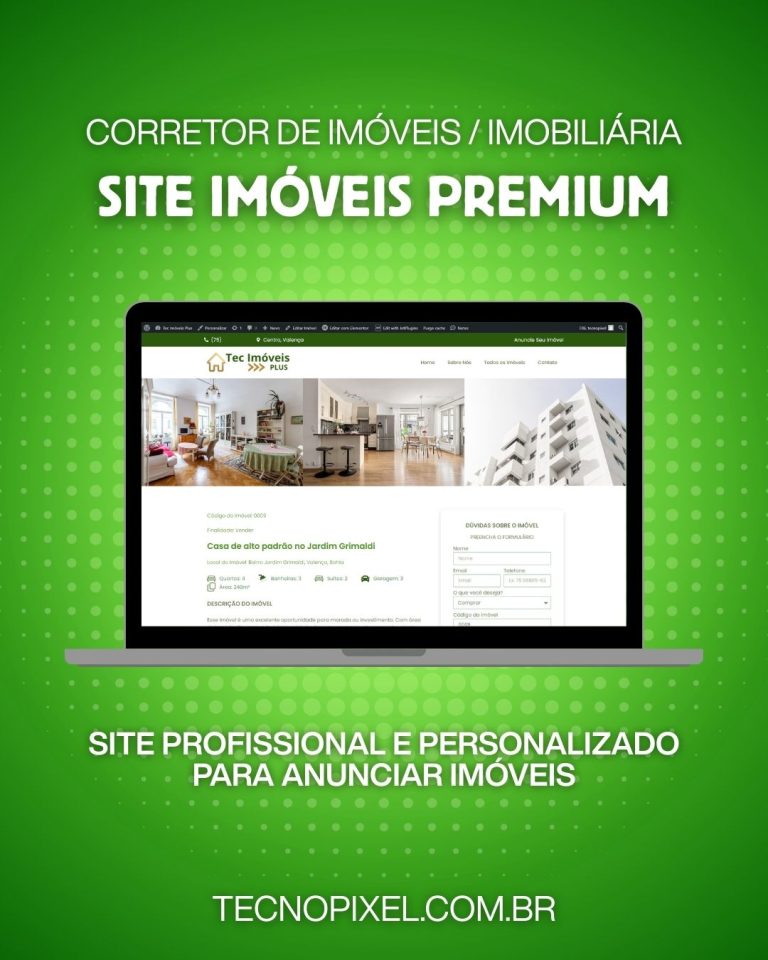 Site para Corretores de Imóveis e Imobiliárias