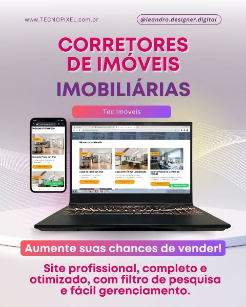 Site para Corretores de Imóveis e Imobiliárias