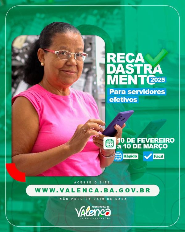 Recadastramento para Servidores efetivos 2025