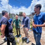 Prefeito de Valença vistoria obras na Escola Clemenceau Teixeira
