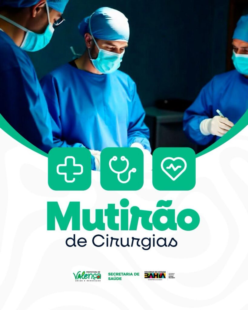 Prefeitura de Valença realiza mutirão de cirurgias oftalmológicas: agendamentos podem ser feitos entre 23 de abril e 06 de maio
