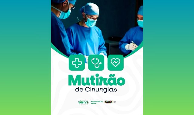 Prefeitura de Valença realiza mutirão de cirurgias oftalmológicas: agendamentos podem ser feitos entre 23 de abril e 06 de maio