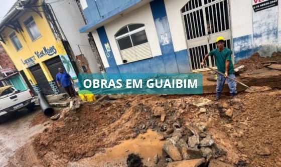 Prefeitura de Valenla renova sistema de drenagem no distrito do Guaibim