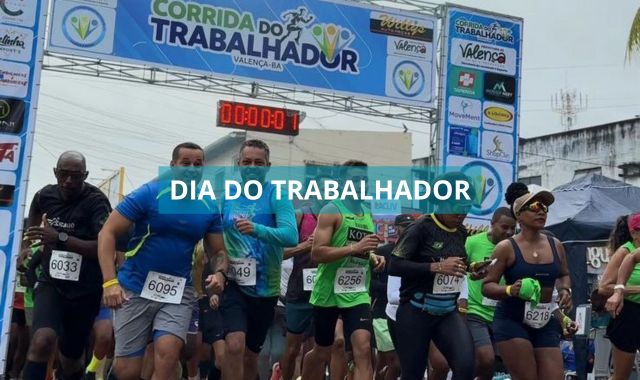 Prefeitura de Valença celebra o Dia do Trabalhador com corrida e diversos serviços gratuitos na Praça da República