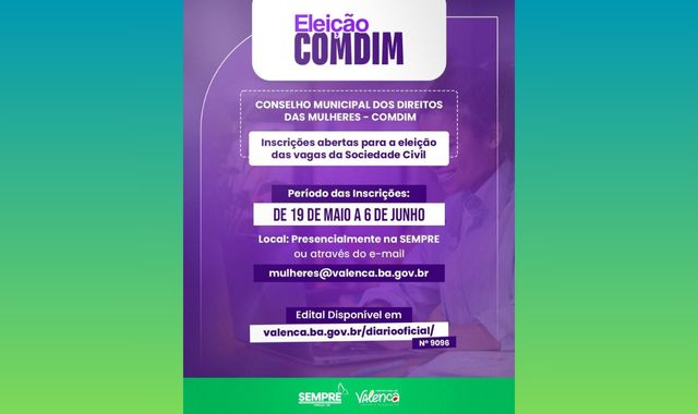 Conselho dos Direitos das Mulheres de Valença inicia processo eleitoral