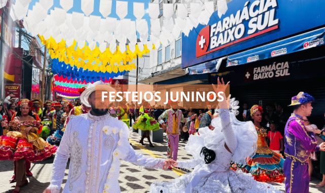 Quadrilha Girassol Esfarrapado leva brilho, tradição e forró ao Calçadão de Valença