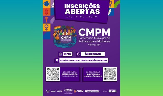 Valença abre inscrições para Conferência Municipal de Políticas para as Mulheres