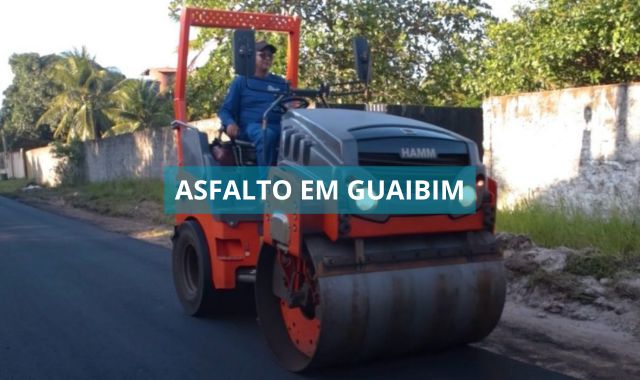 Prefeitura de Valença inicia pavimentação asfáltica no Guaibim