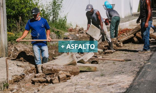 Prefeitura de Valença retoma pavimentação asfáltica na Rua São Francisco em Cajaíba