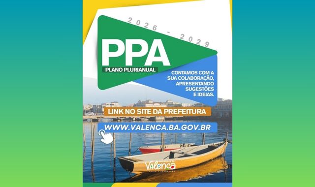 Valencianos ainda podem contribuir para o Projeto do Plano Plurianual 2026-2029, até segunda-feira (11)