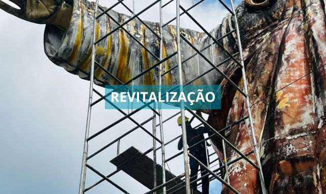 Cristo do Alto do São Roque passa pela primeira revitalização desde sua inauguração