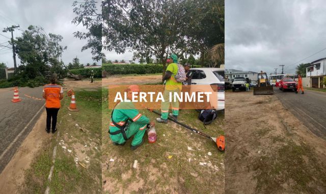 Alerta de perigo potencial de ventania