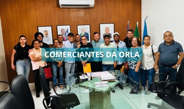Prefeito Marcos Medrado se reúne com comerciantes da orla de Valença