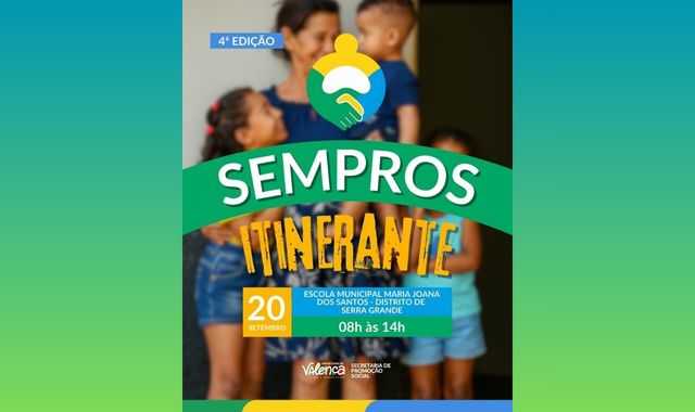 4ª edição da SEMPROS Itinerante chega em Serra Grande com diversos serviços gratuitos