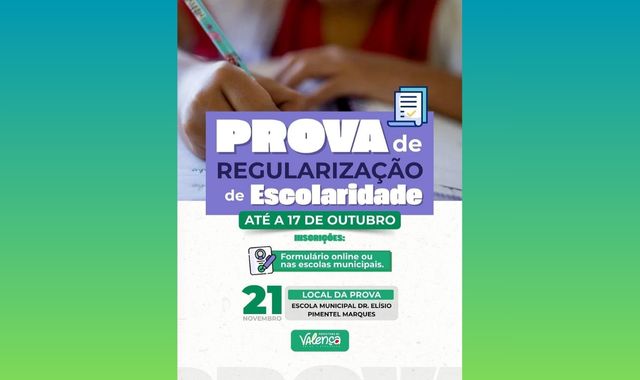 Prova de Regularização de Escolaridade 2025