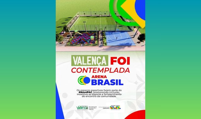 Valença é a única cidade do Baixo Sul selecionada para receber uma das Arenas Brasil