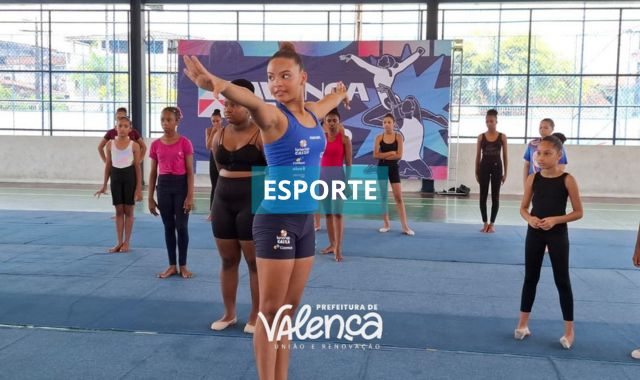 Valença sedia curso de elite da Ginástica Rítmica e recebe vice-campeã mundial da modalidade