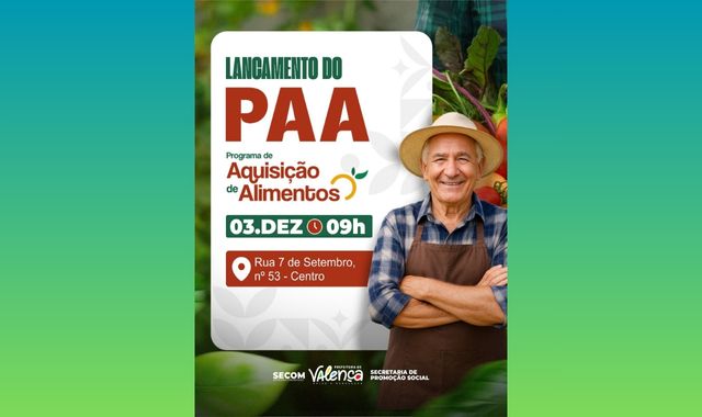 Lançamento do Programa de Aquisição de Alimentos (PAA)