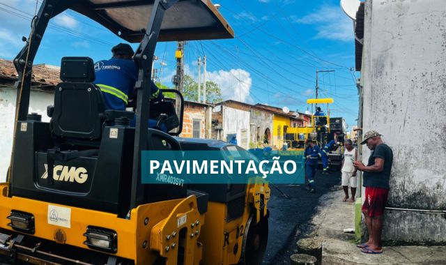 Pavimentação asfáltica no Alto do São Roque