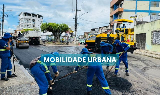 Mais asfalto e mobilidade urbana em diversos pontos da cidade