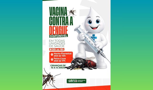 Prefeitura de Valença garante acesso à vacina contra a dengue em todas as unidades do município