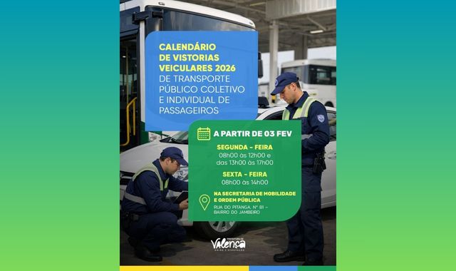 Fique atento ao calendário de vistorias veiculares 2026