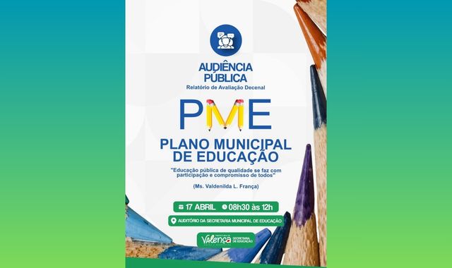 Prefeitura de Valença realiza audiência pública para avaliação do plano municipal de educação