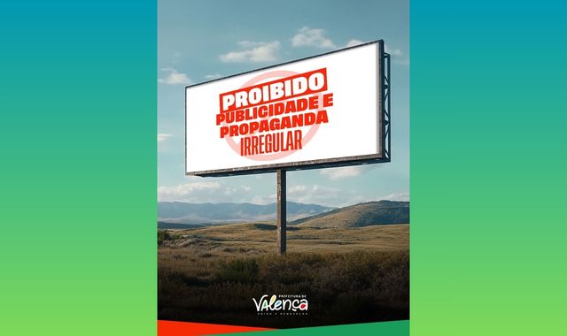 placas e outdoors irregulares