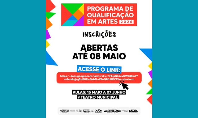 Programa de Qualificação em Artes 2026 Ciclo II da FUNCEB está com inscrições abertas em Valença