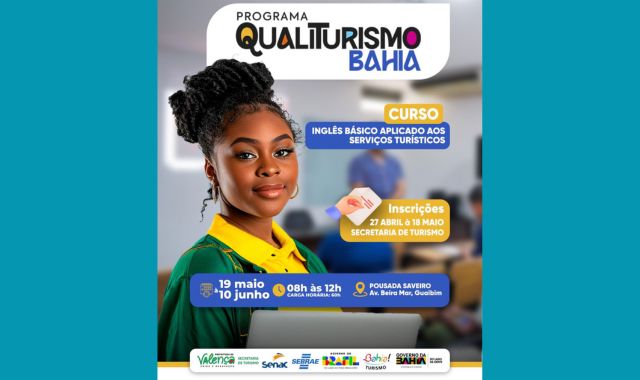 Valença abre inscrições para curso de inglês aplicado aos serviços turísticos