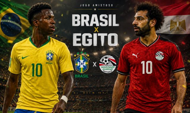 Seleção brasileira vence de 2 x 1 a seleção do Egito, em último amistoso antes da Copa do Mundo 2026