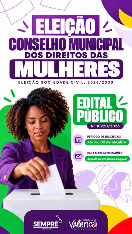 Conselho dos Direitos das Mulheres de Valença reabre processo eleitoral