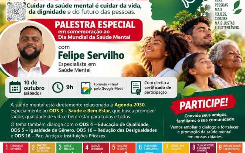ODS Bahia promove palestra especial sobre Saúde Mental