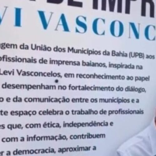 UPB homenageia jornalista Levi Vasconcelos com sala de imprensa em Salvador