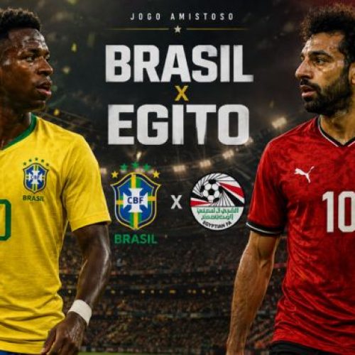 Seleção brasileira vence de 2 x 1 a seleção do Egito, em último amistoso antes da Copa do Mundo 2026