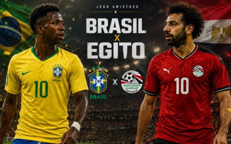 Seleção brasileira vence de 2 x 1 a seleção do Egito, em último amistoso antes da Copa do Mundo 2026