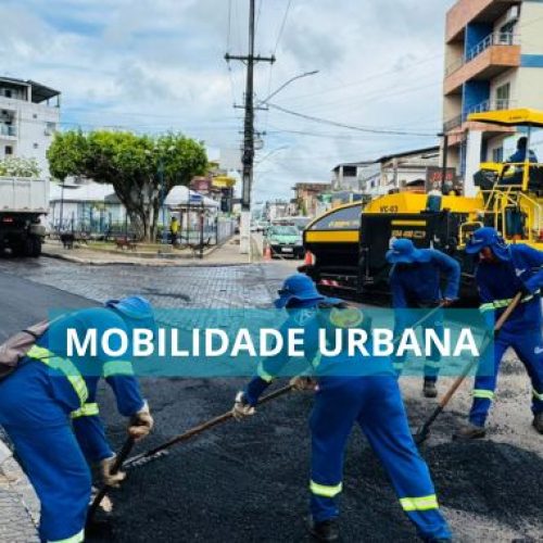 Mais asfalto e mobilidade urbana em diversos pontos da cidade