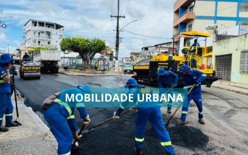 Mais asfalto e mobilidade urbana em diversos pontos da cidade