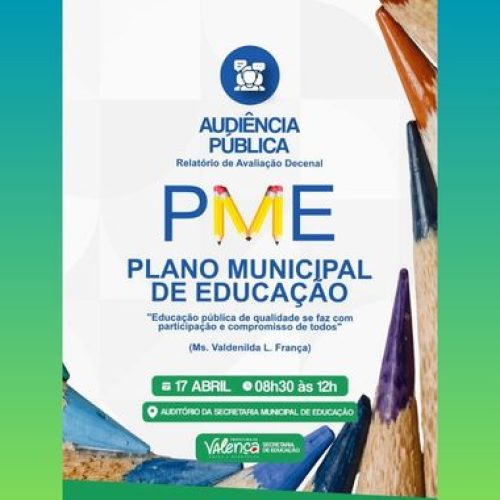 Prefeitura de Valença realiza audiência pública para avaliação do plano municipal de educação
