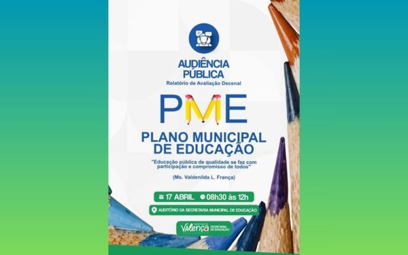 Prefeitura de Valença realiza audiência pública para avaliação do plano municipal de educação