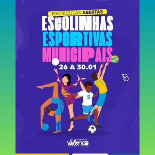 Prefeitura de Valença abre matrículas para Escolinhas Esportivas
