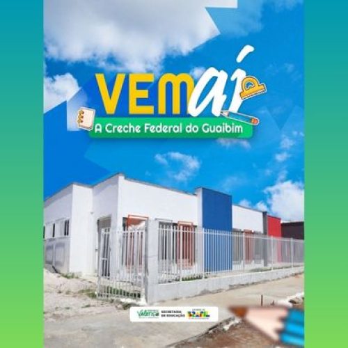 Obra da creche federal em Guaibim segue a todo vapor