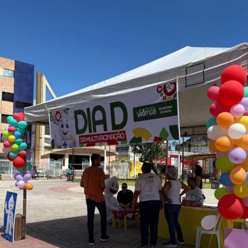 Valença realiza Dia D de Multivacinação com mobilização na sede e zona rural