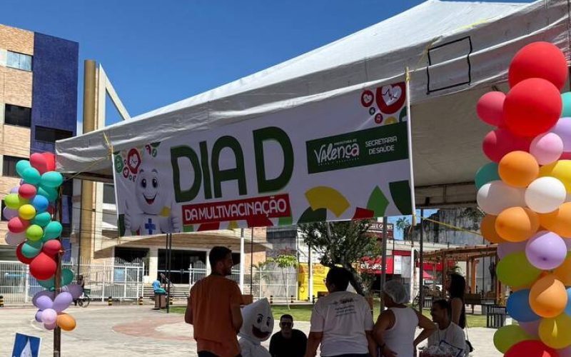 Valença realiza Dia D de Multivacinação com mobilização na sede e zona rural