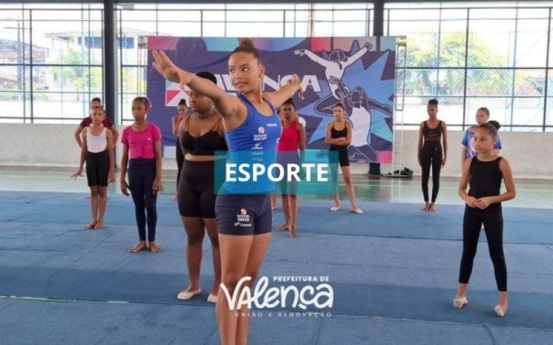 Valença sedia curso de elite da Ginástica Rítmica e recebe vice-campeã mundial da modalidade