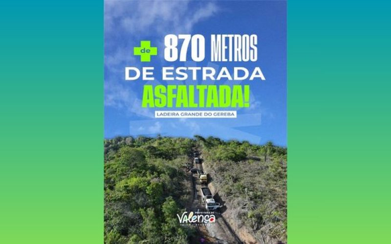 Asfalto na Ladeira Grande do Gereba