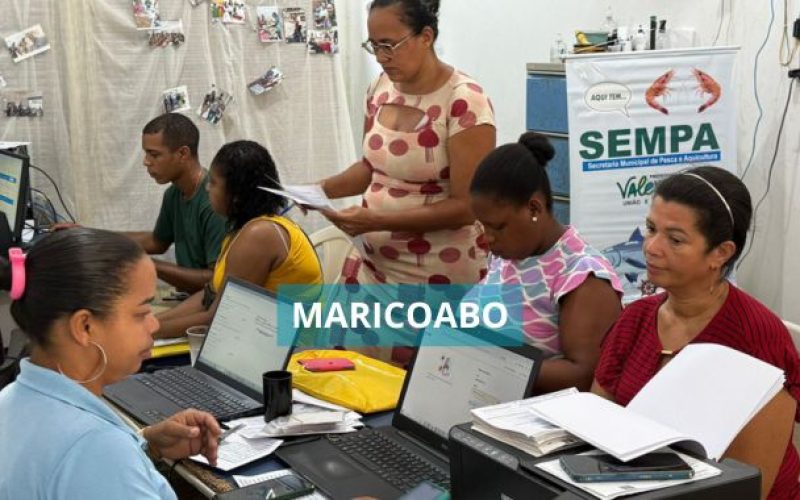 Prefeitura de Valença leva atendimento do CAF 3.0 a pescadores e marisqueiras em Maricoabo