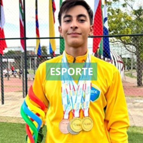 Nadador baiano apoiado pelo bolsa atleta conquista quatro medalhas em torneio Sul-Americano