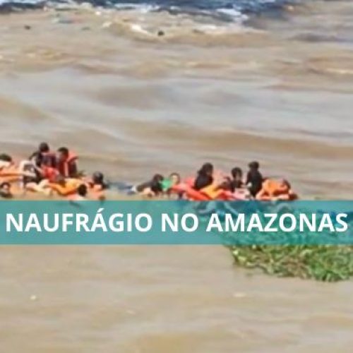 Lancha com passageiros naufraga no ‘Encontro das Águas’ e deixa pessoas à deriva