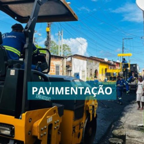 Pavimentação asfáltica no Alto do São Roque